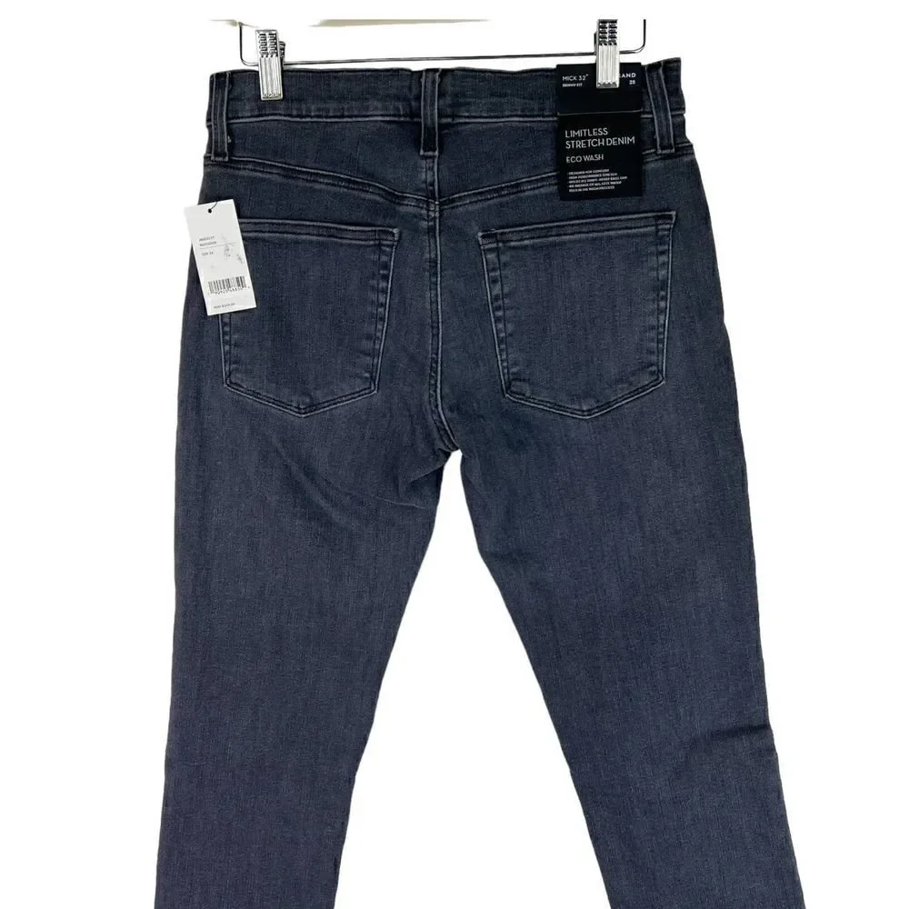 J Brand Mick Bassador Women Grey Charcoal Slim Skinny Stretch Denim Jeans US 28